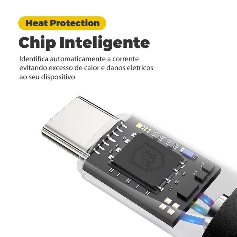 CABO 2M DUAL SHOCK MICRO USB V8 PRETO - GSHIELD - FLASHTECH Celulares & Informática