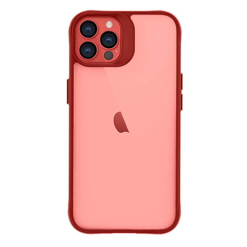 Clarity Case Transparente Com Vermelho Para Iphone 13 Pro Max