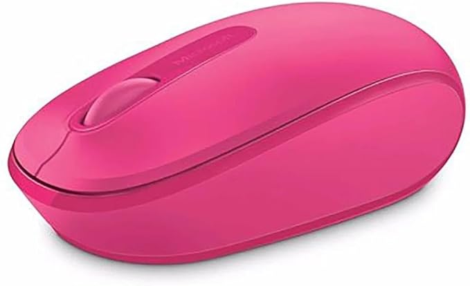 Mouse sem fio Microsoft Wireless 1850 Rosa