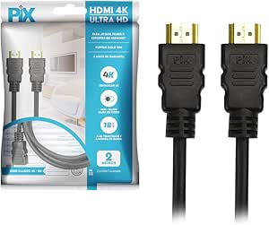 Cabo HDMI 2.0 - 2 Metros HDR 4k PIX