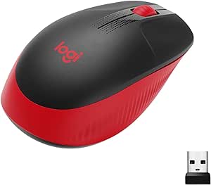 Mouse Sem Fio Logitech M190 Vermelho