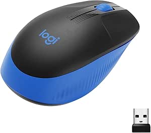 Mouse Sem Fio Logitech M190 Azul