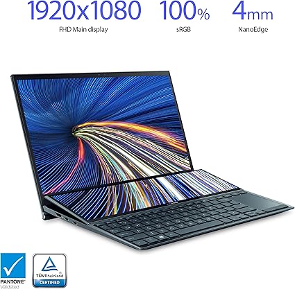 Notebook Asus Zenbook Duo UX482E i7 1195G7 16GB 512GB 14" OLED FullHD