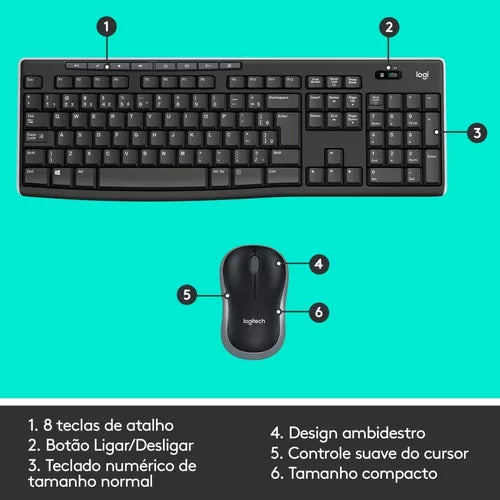 kit Wireless Logitech MK270