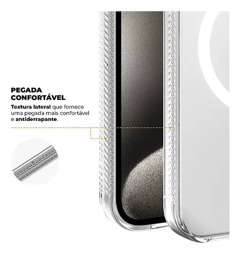 Capa Gorila Anti-Slip Magsafe para Iphone 15 Pro Max