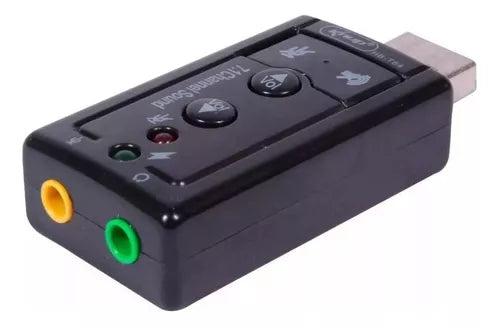 Placa de Som Externa USB - 7.1 Virtual
