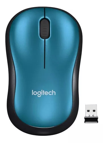 Mouse sem fio Logitech M185 Azul