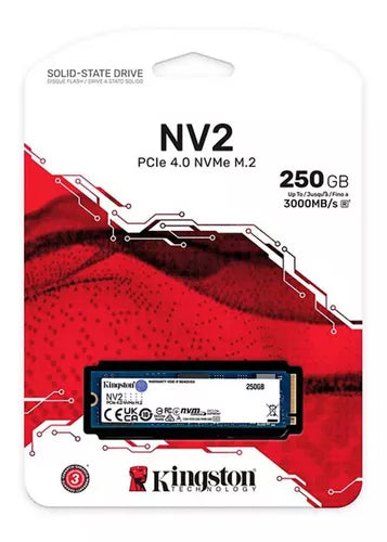 SSD NVME 250GB Kingston NV2 GEN4 3000MB/s