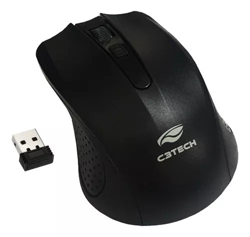 Mouse Sem Fio C3Tech M-W20BK Preto