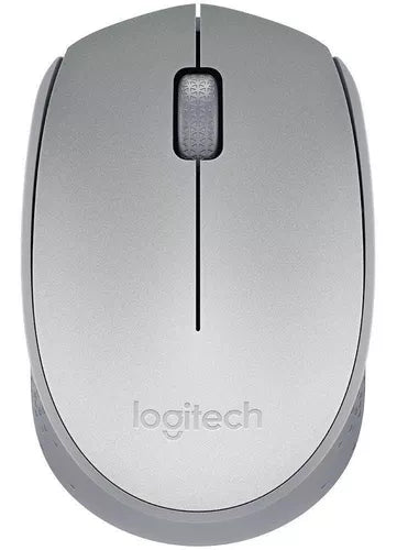 Mouse sem fio Logitech M170 - Prata