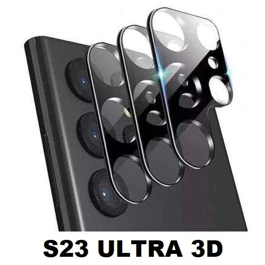 Pelicula Gorila Protetor de Lente Samsung Galaxy S23 Ultra Preta