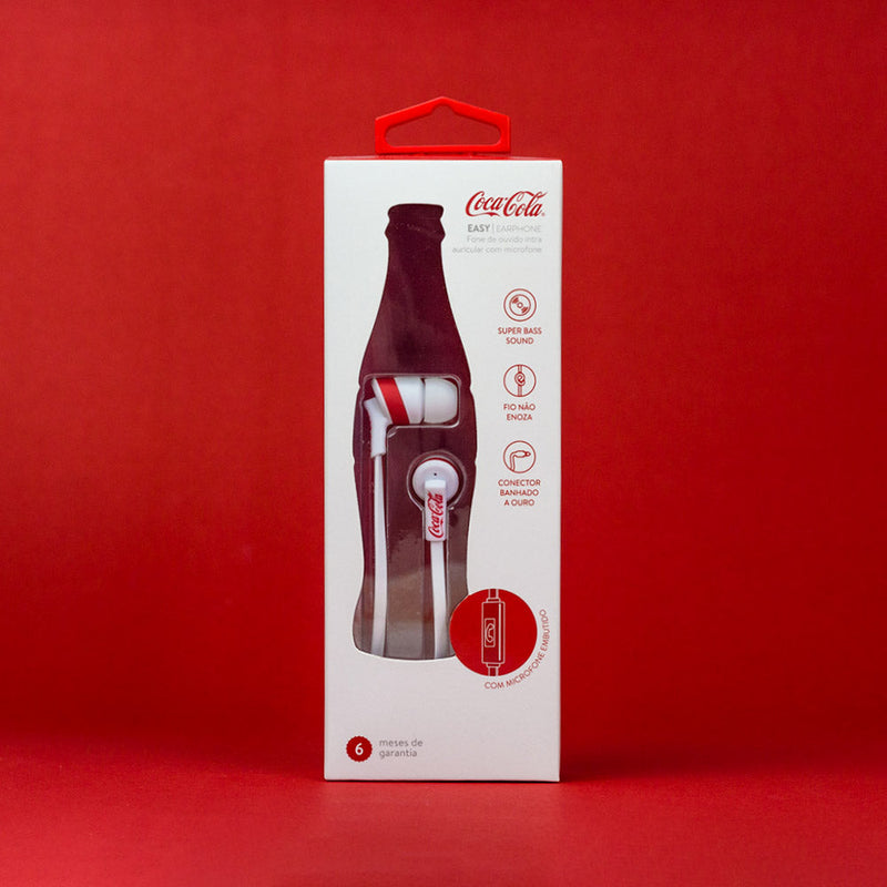 Fone de ouvido Iwill Coca-Cola Easy Branco
