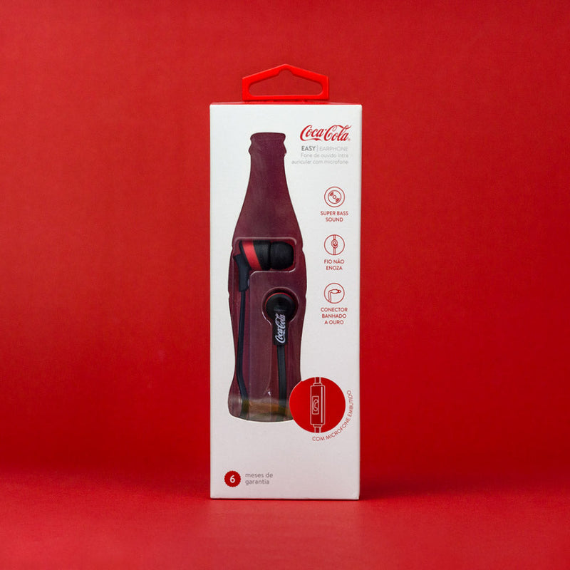 Fone de ouvido Iwill Coca-Cola Easy Preto