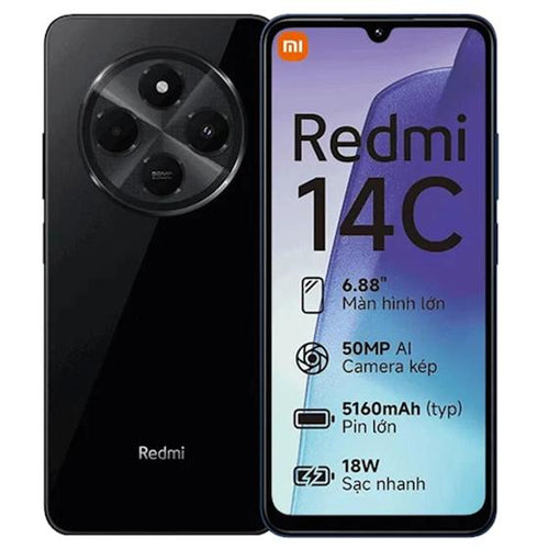 Celular Xiaomi Redmi 14C 256GB 4+4GB 5160mAh