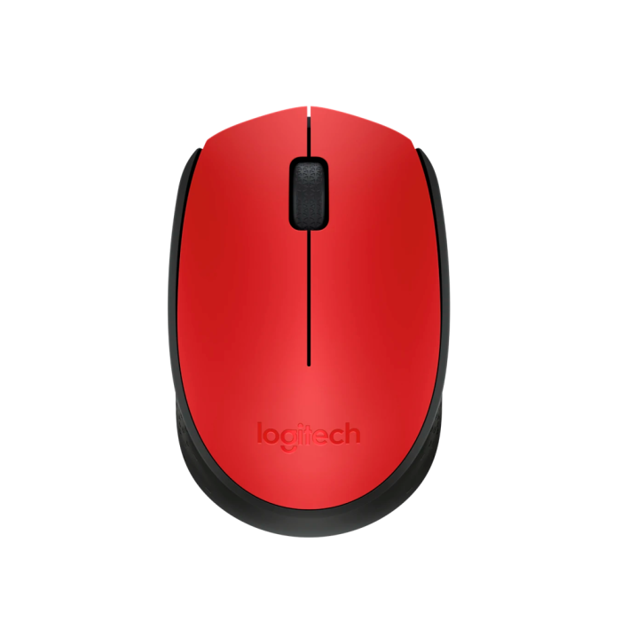 Mouse sem fio Logitech M170 - Vermelho