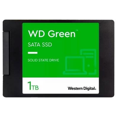 SSD 1TB WD Green, 2.5", Leitura: 545MB/s e Gravação: 550MB/s, Preto